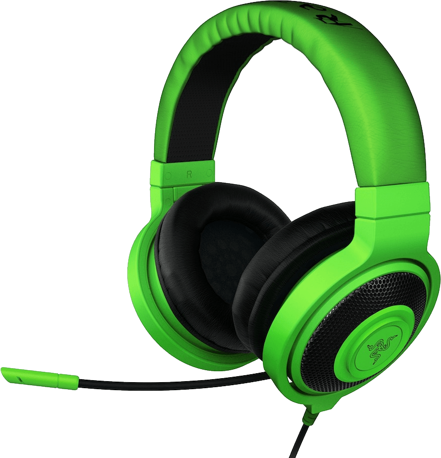 Green Headphones Png Image PNG Image