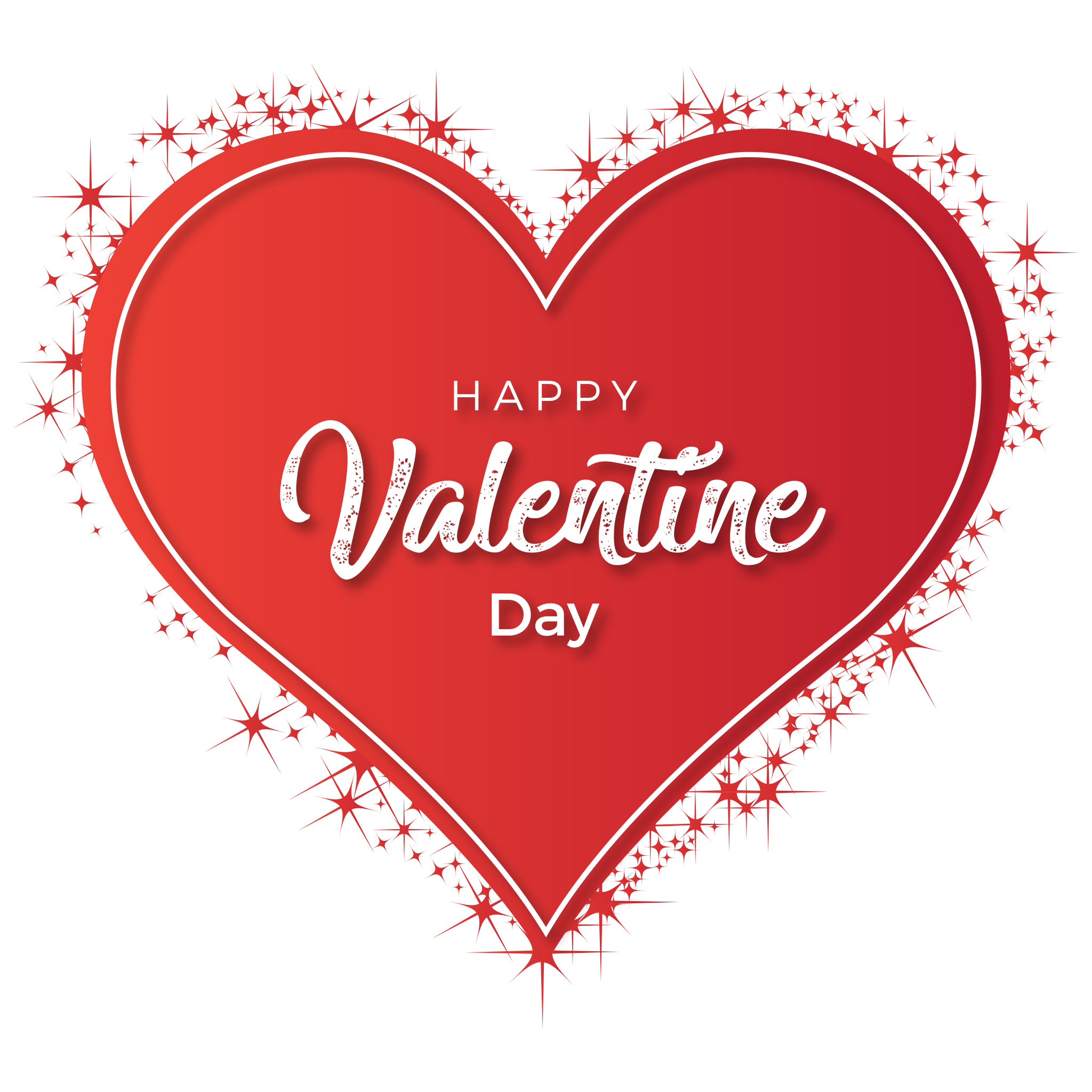 Heart Valentines Day Red Happy PNG Image