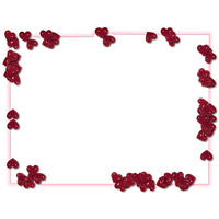 Heart Valentines Border Day HQ Image Free Transparent PNG Image