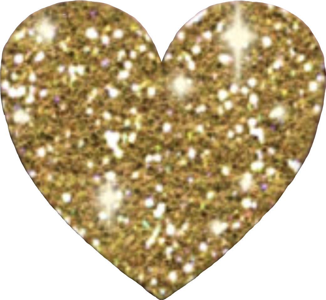 Heart Glitter Gold Photos Free Clipart HQ PNG Image