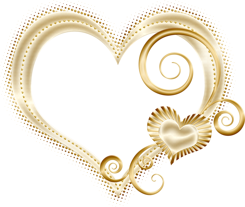 Heart Gold Free PNG HQ Transparent PNG Image