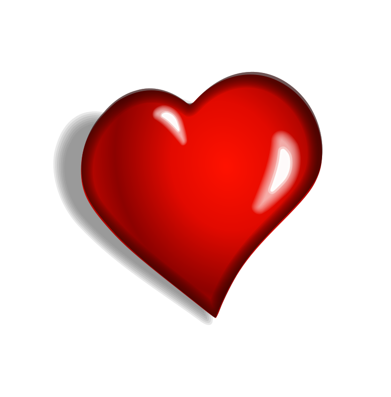 Dark Red Heart Free Download PNG Image