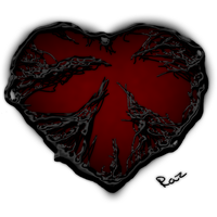 Dark Red Heart Transparent PNG Image