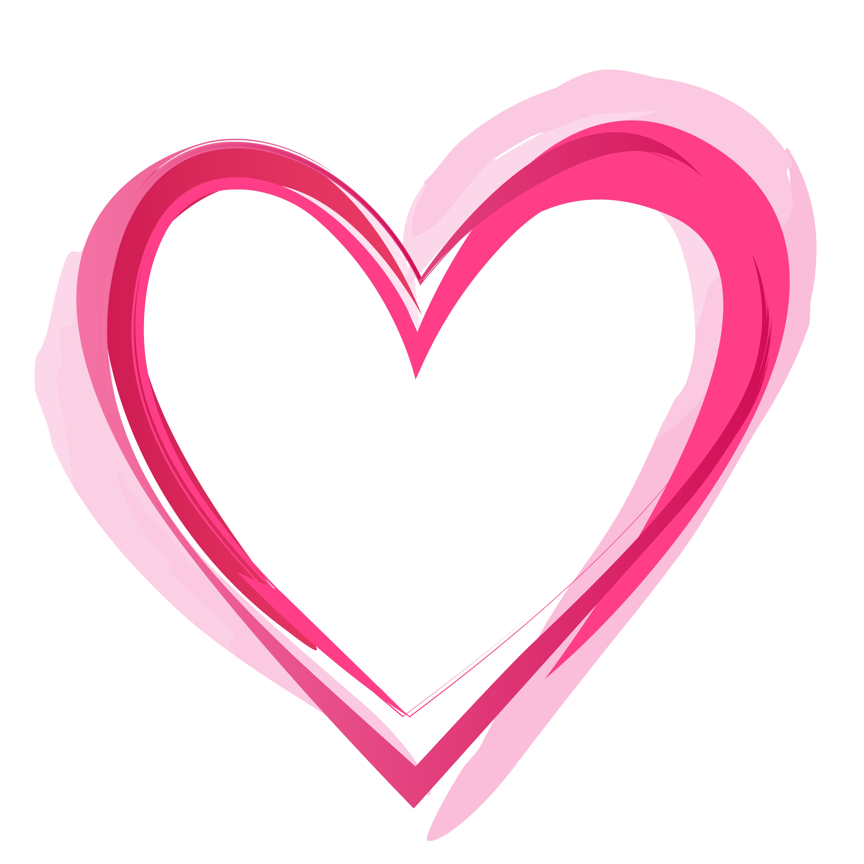 Pink Heart PNG Image. 