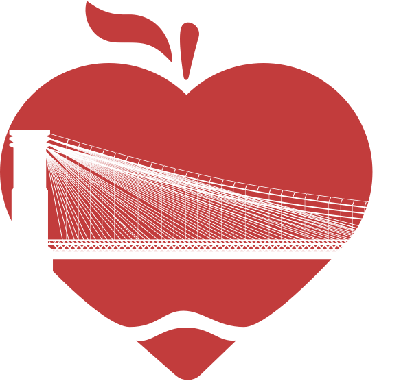 Bridge Acquaintance Apple Heart Mockup Brooklyn Logo PNG Image
