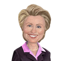 Hillary Clinton Face Free Clipart HQ PNG Image