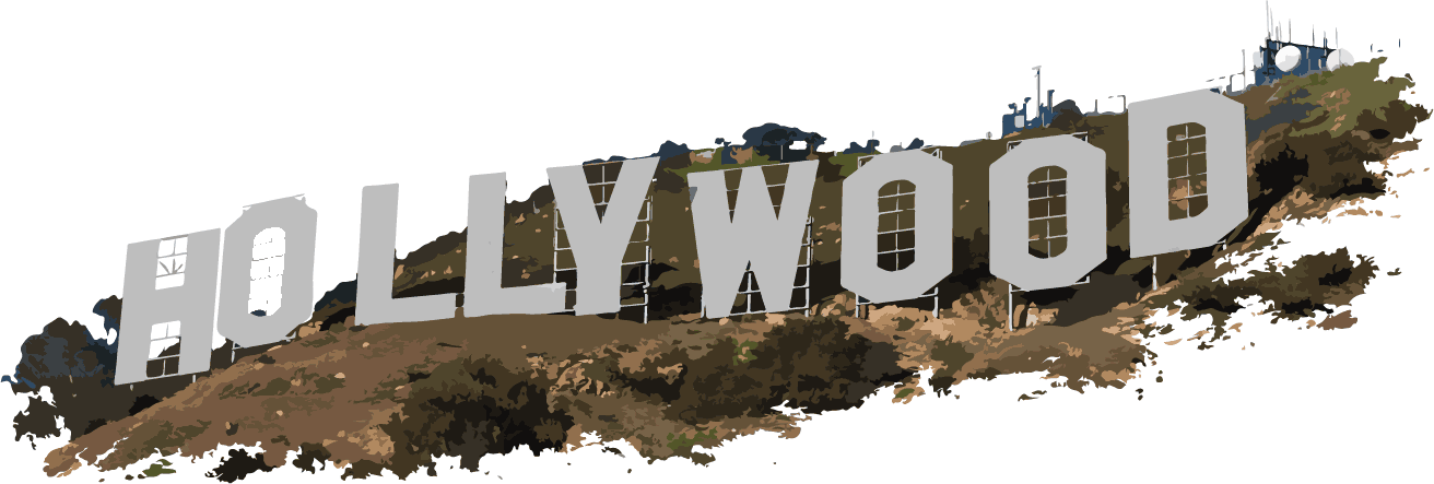 Hollywood Sign Clipart PNG Image