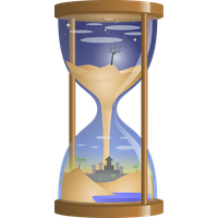 Of Fantasy Sands Time Table Hourglass PNG Image