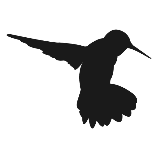 Silhouette Black Hummingbird Free Download PNG HD PNG Image