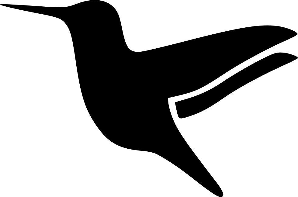Silhouette Pic Black Hummingbird Free Transparent Image HQ PNG Image