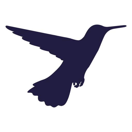 Silhouette Hummingbird HQ Image Free PNG Image