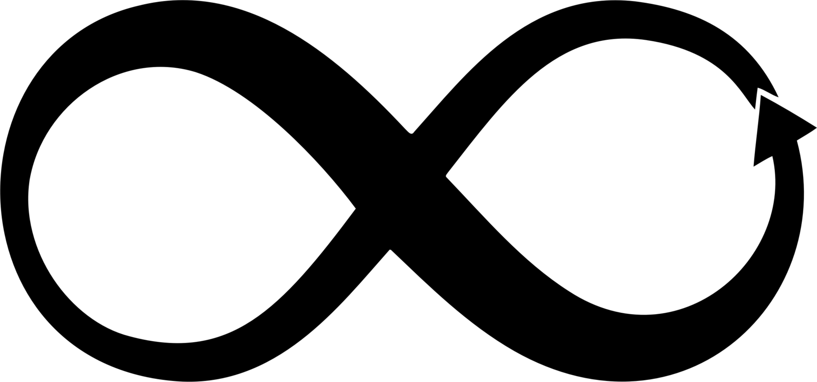 Infinity symbol Transparent PNG Image