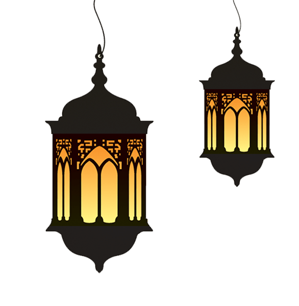 Ramadan Lights Eid Al-Fitr Cartoon Lantern PNG Image