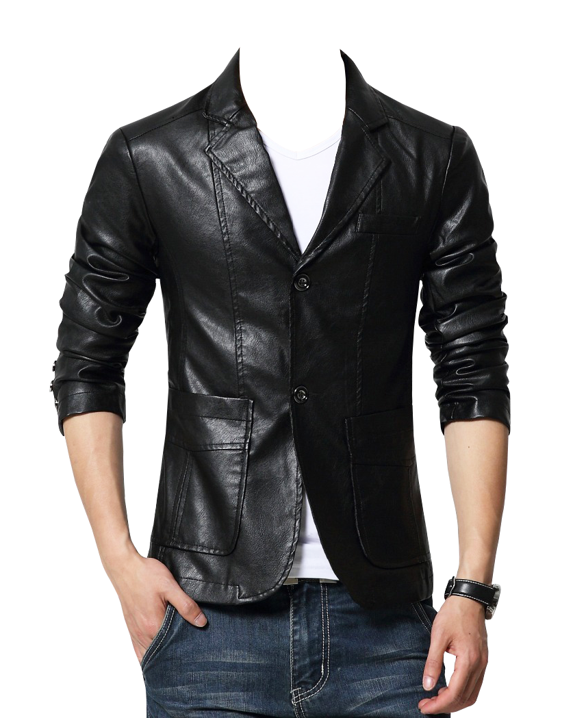 Leather Jacket Black Free Transparent Image HD PNG Image