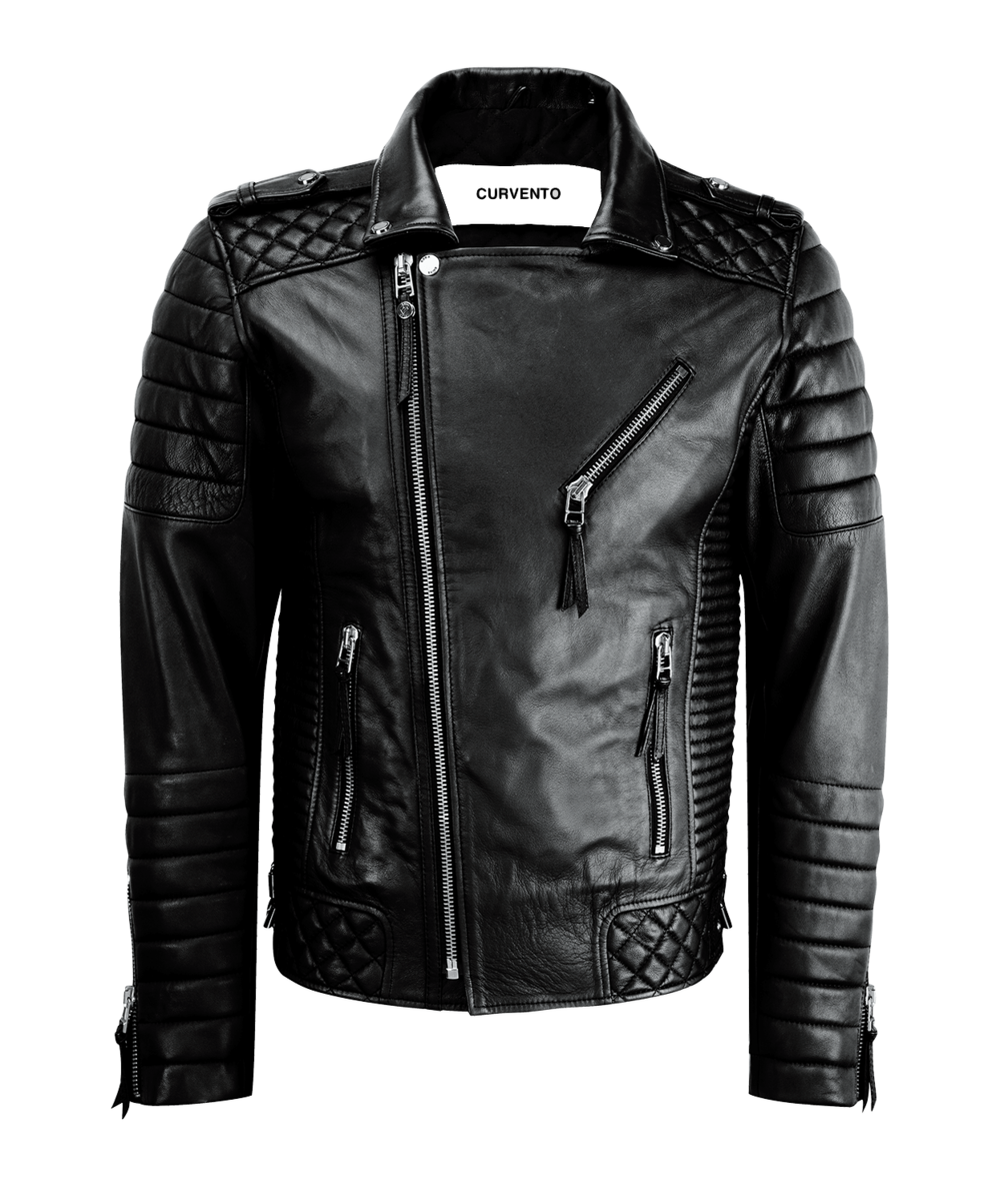Leather Jacket Black Free HQ Image PNG Image