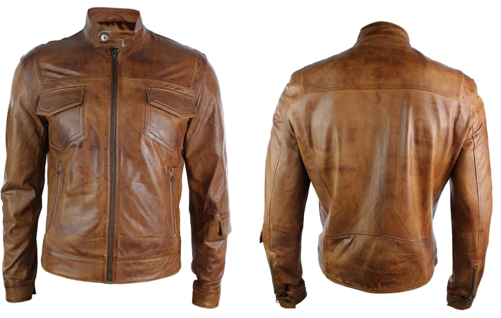 Leather Brown Jacket Download HQ PNG Image
