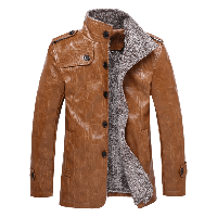 Leather Brown Jacket Free Clipart HD PNG