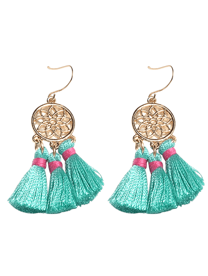Bohemia Fower D'Oreilles Jewellery Dreamcatcher Earring Parure PNG Image