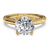 Gold Ring With Diamond Png Transparent PNG Image