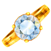 Gold Ring With Diamond Png Transparent PNG Image