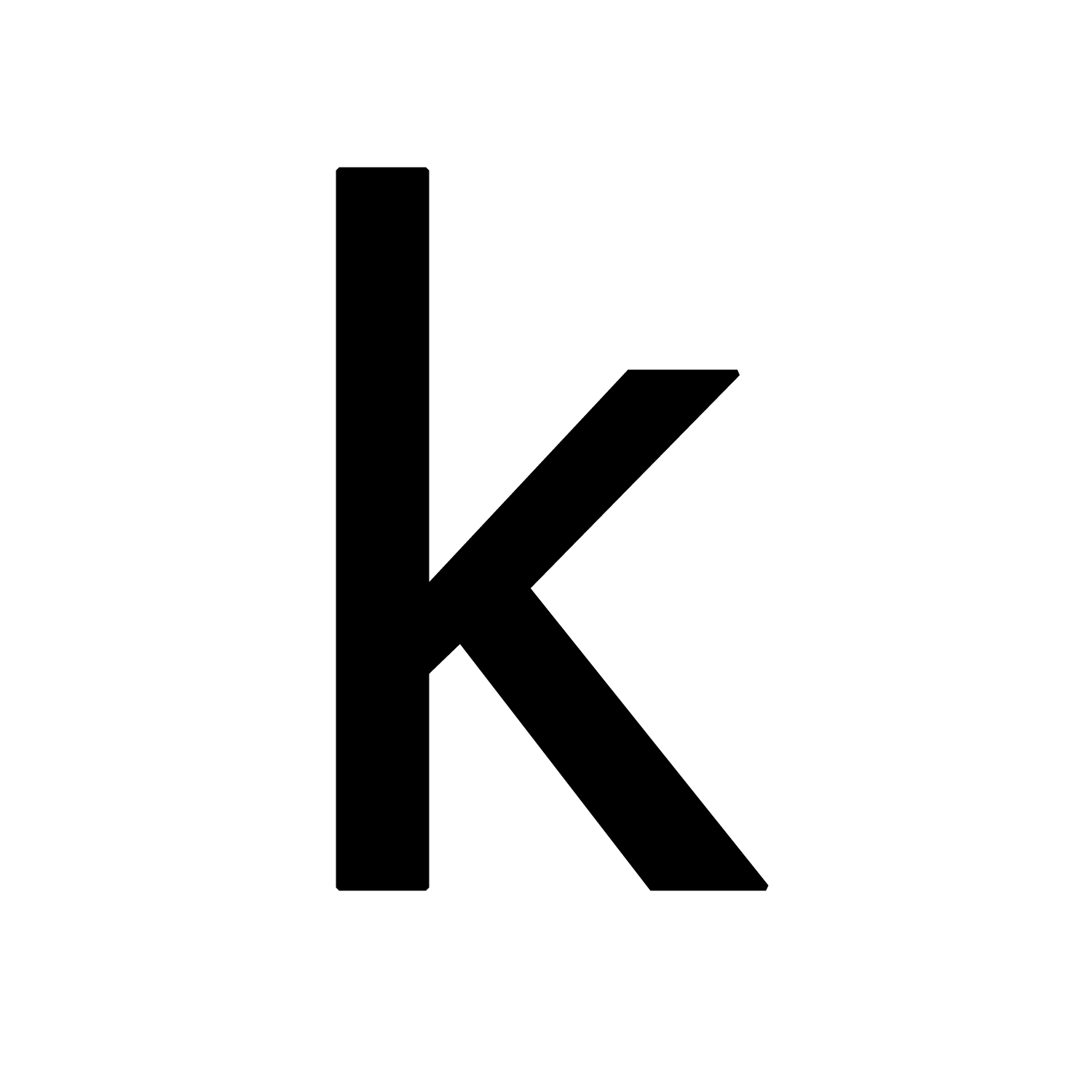 Letter K Transparent PNG Image