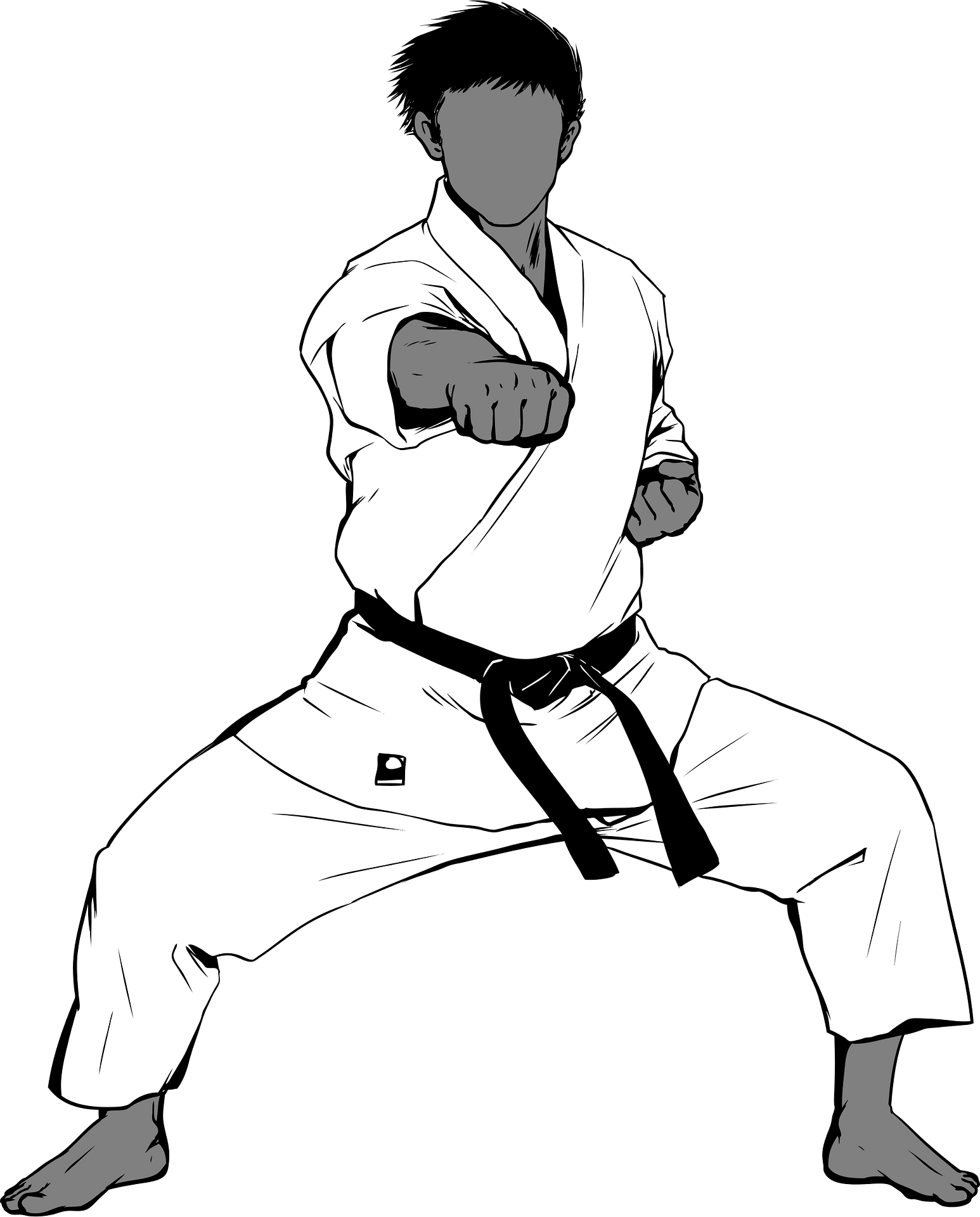 Karate Martial Male Fighter HD Image Free PNG Image