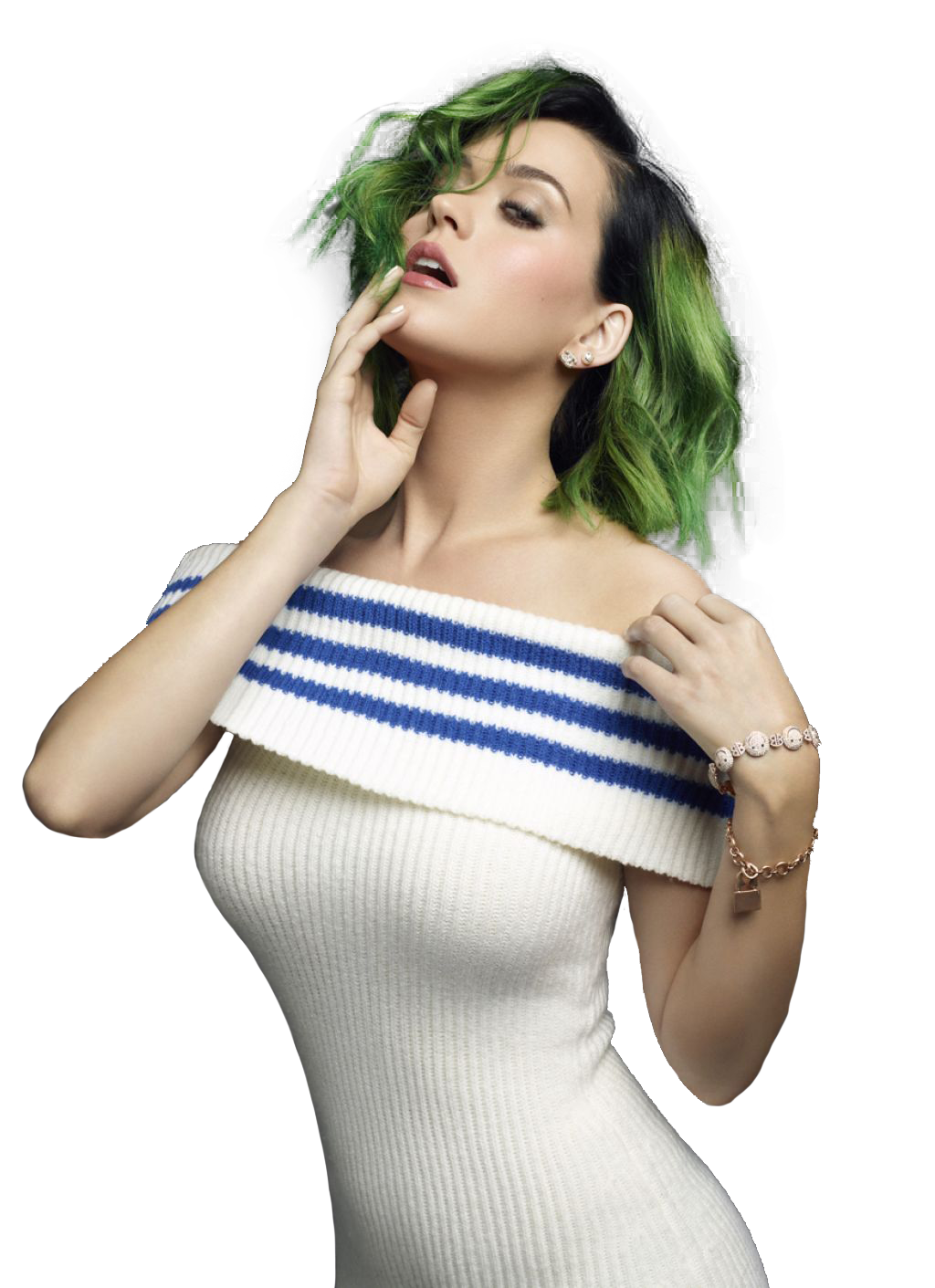 Hair Katy Perry Green HD Image Free PNG Image