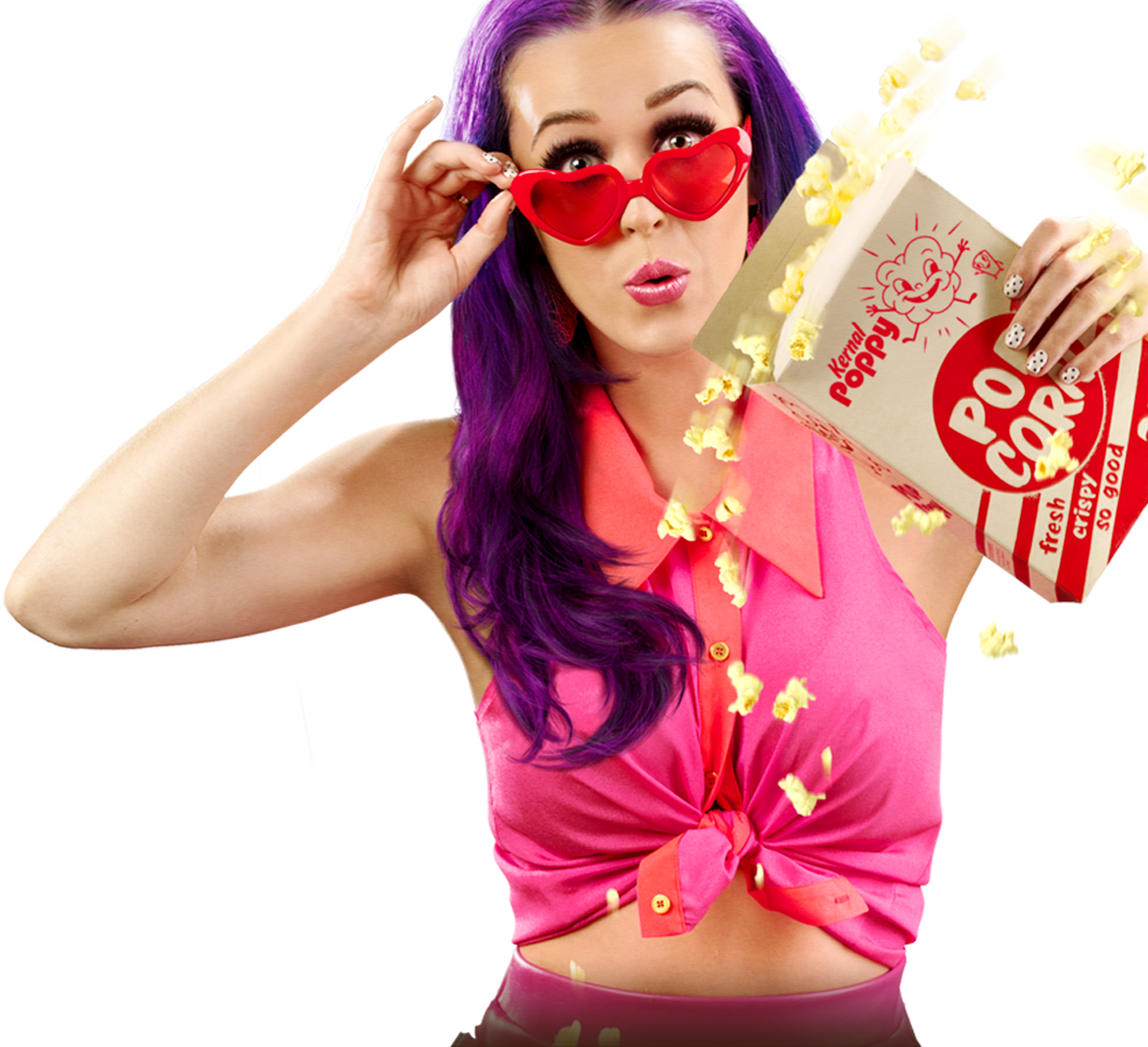 Purple Katy Hair Perry Pic PNG Image