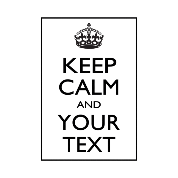 Keep Calm Transparent PNG Image