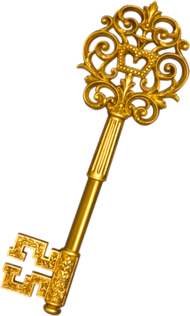 Golden Key PNG Free Photo PNG Image