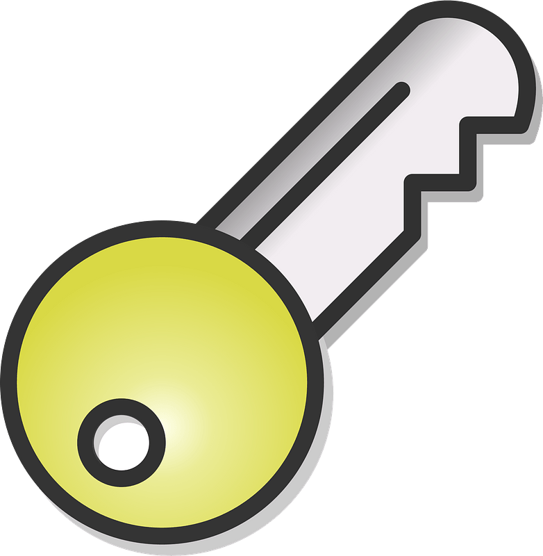 Vector Silver Key Download HD PNG Image