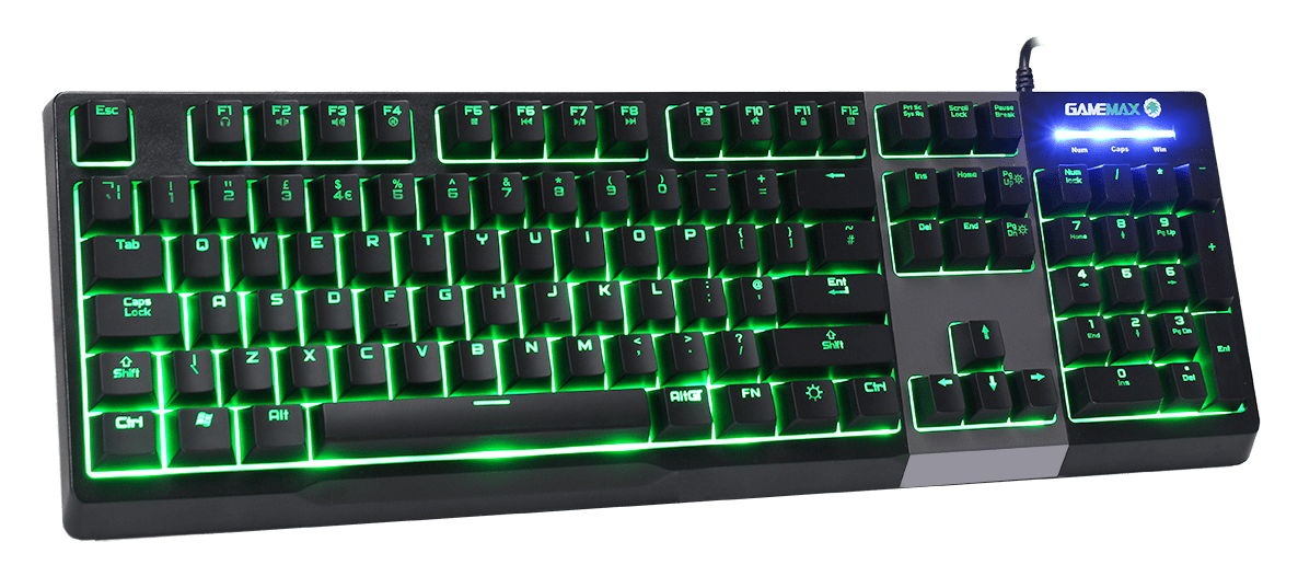 Gaming Neon Keyboard HQ Image Free PNG Image