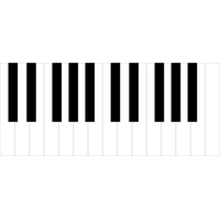 Music Keyboard PNG File HD