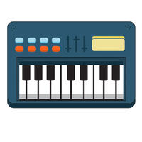 Pic Music Keyboard PNG File HD