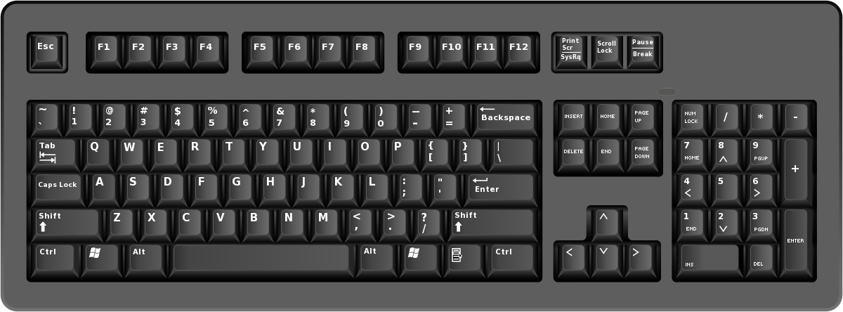 Keyboard Clipart PNG Image