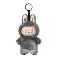 Labubu doll grey PNG