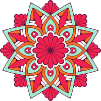 Symmetry Art Cross Embroidery Stitch Free PNG HQ PNG Image