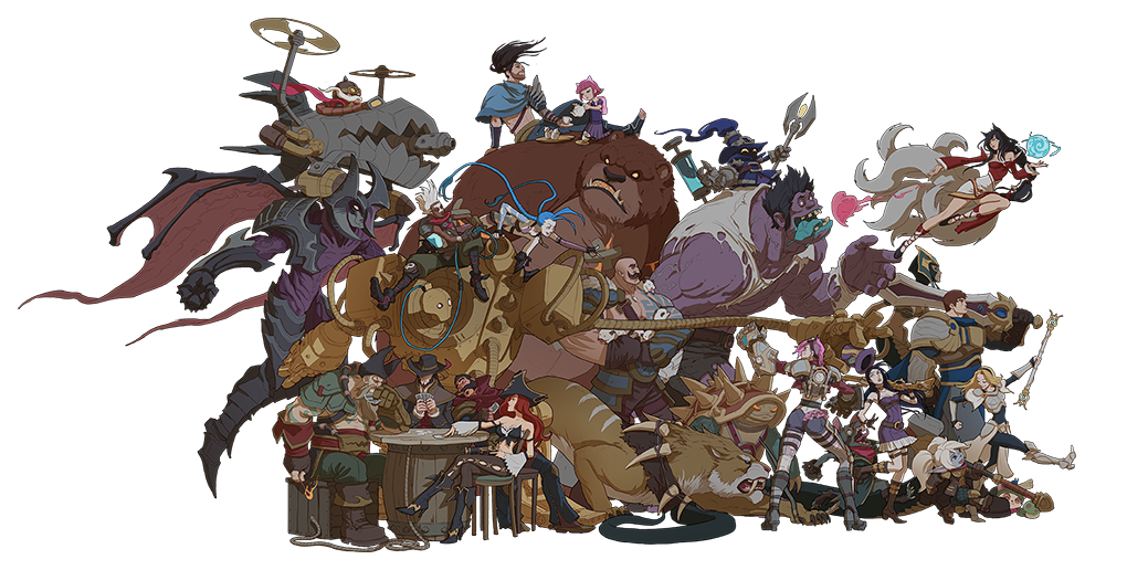 League Of Legends Characters Clipart PNG Image