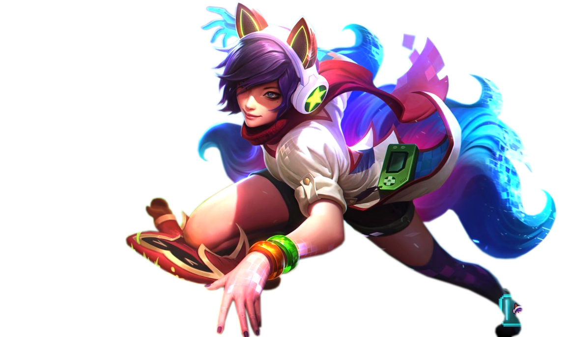 Ahri is a playable character in the popular online game League of Legends. She is known for her blonde hair and seductive charm.
2. Ahri - Champions - Universe of League of Legends - wide 2