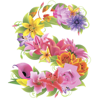 Alphabet Flower Free Download PNG HQ
