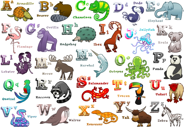 A To Z Alphabet PNG Image High Quality PNG Image