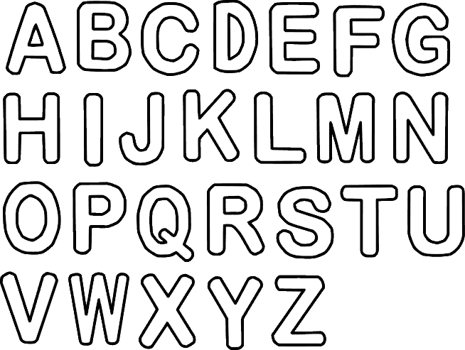 Alphabet Pic Black PNG Free Photo PNG Image