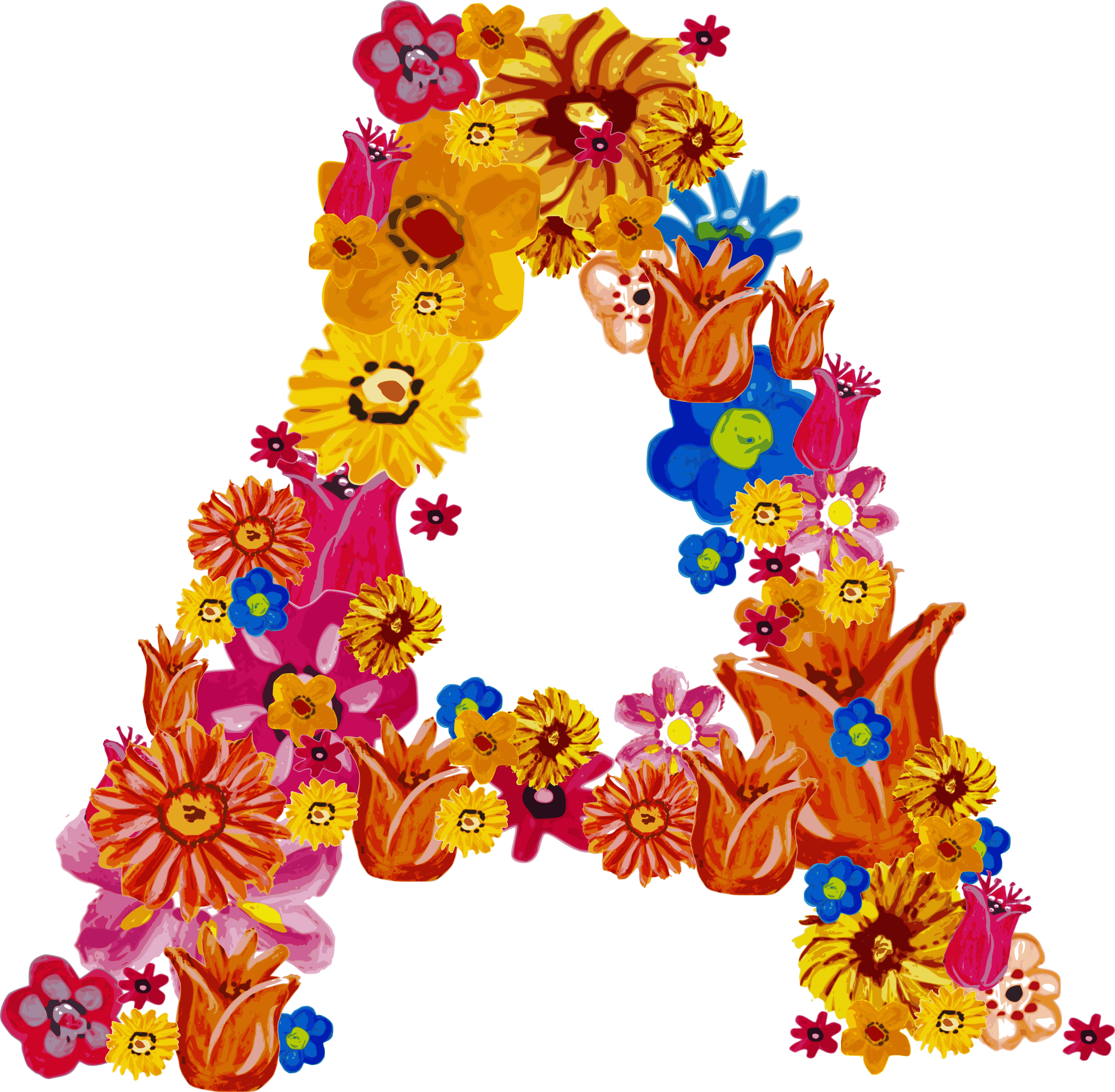 Alphabet Flower Pic Free Photo PNG Image