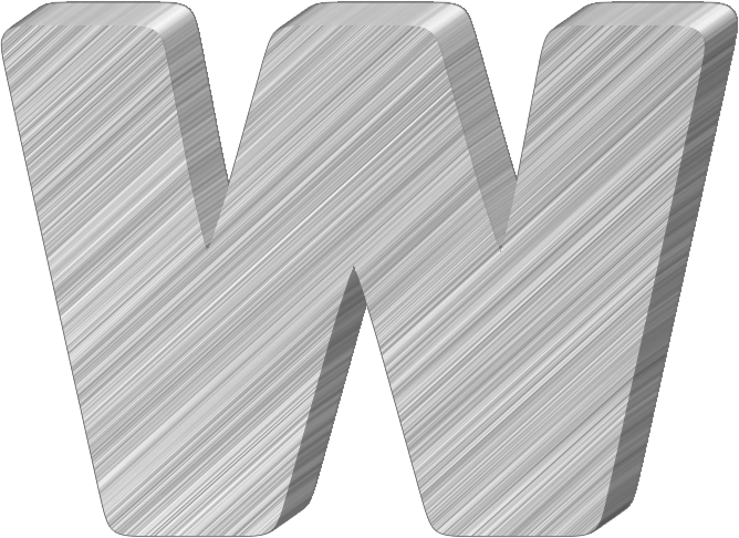 Letter W Free Clipart HD PNG Image