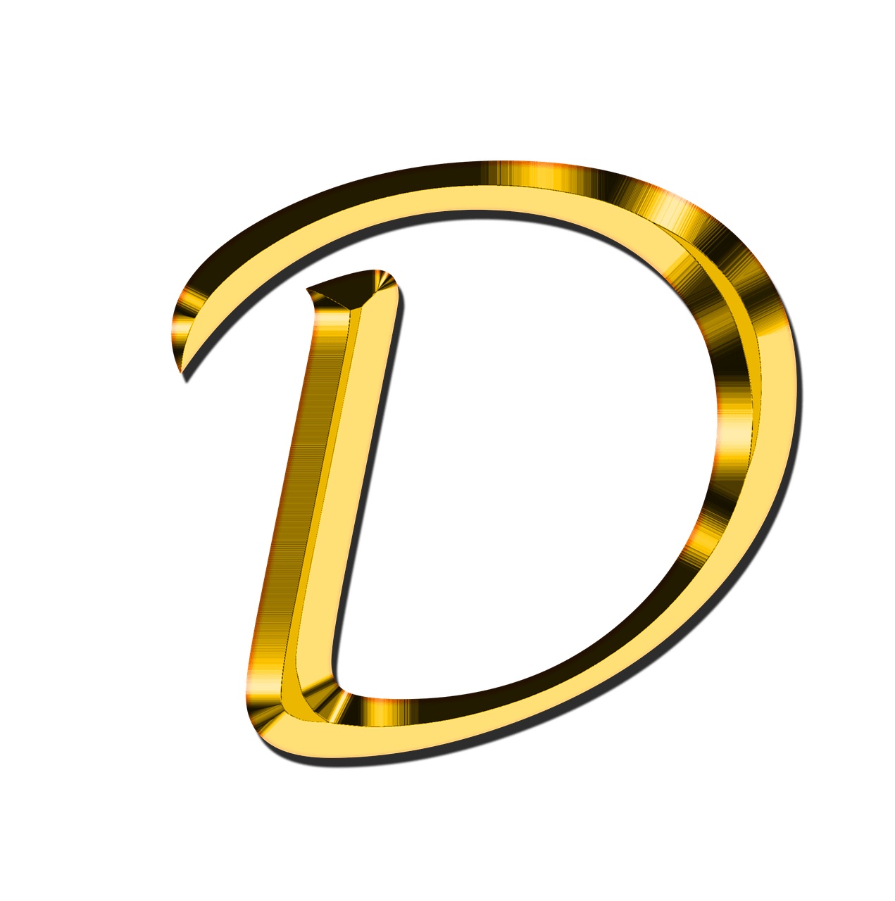 D Letter Free Photo PNG Image