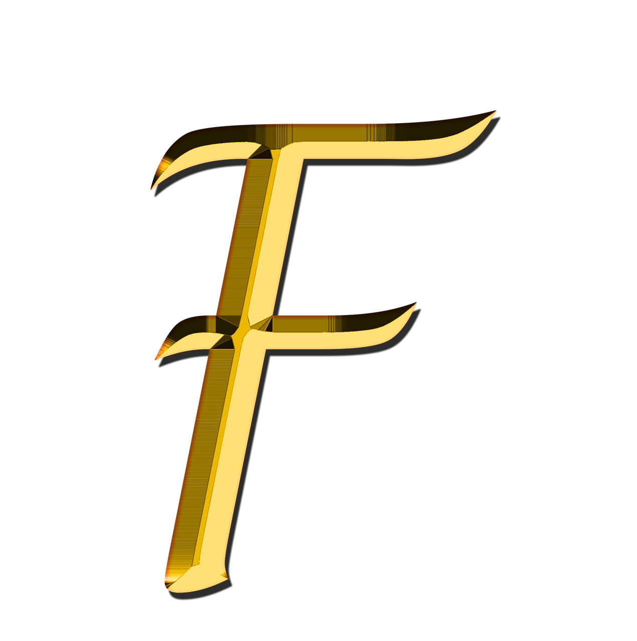 Letter F Free Clipart HQ PNG Image