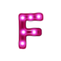 Alphabet Font Neon Letter PNG File HD PNG Image