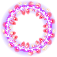 Light Circle Glow Effect Multicolored PNG Image