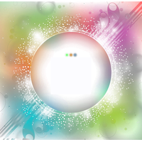 Light Circle Glow Effect Multicolored PNG Image