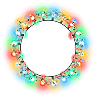 Light Effect Multicolored Photos Circle Glow PNG Image